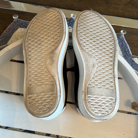 MJUS black leather slip on sneakers size 36 (US 6) - Picture 9 of 10